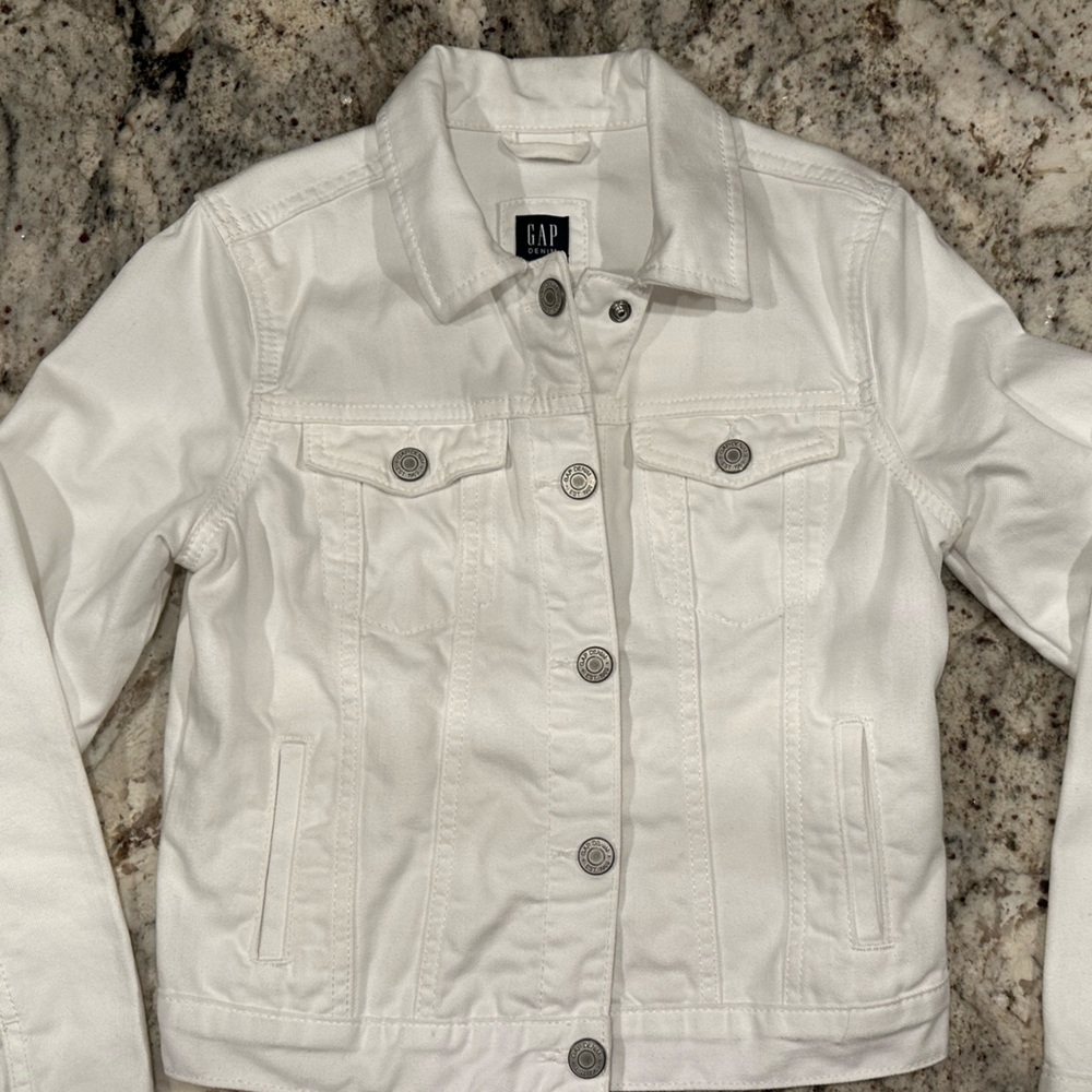 White Denim Girl Jacket